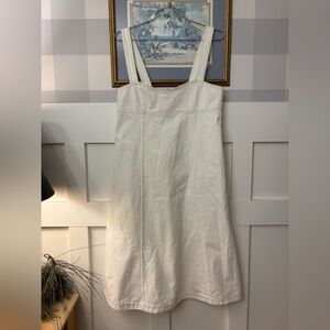 Philosophy Jumper Denim Cream Dress Pockets Size Medium‎